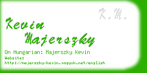 kevin majerszky business card